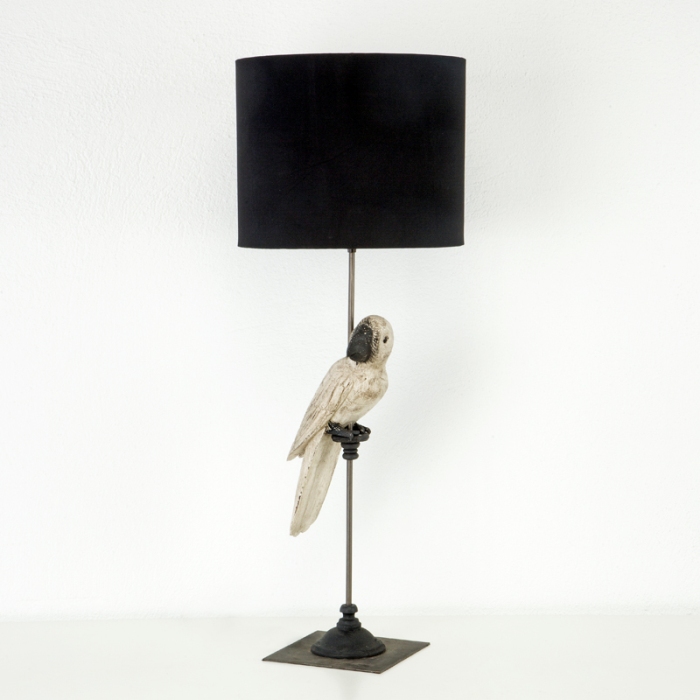 25406 lámpara de sobremesa loro 72 de diseño en madera y metal ... Sobremesa diseño Lámparas