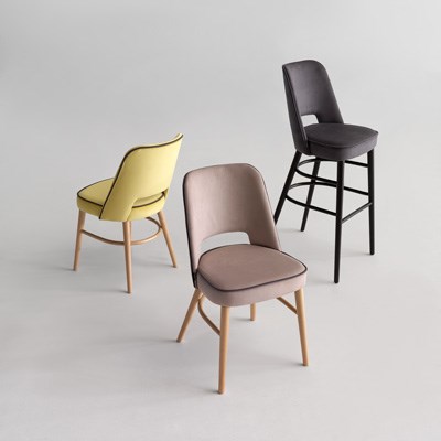 Silla de diseño retro tapizada (6)
