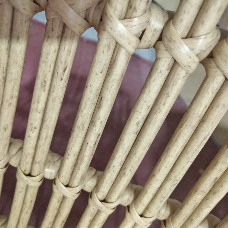 Silla para exterior acero y mimbre (2)