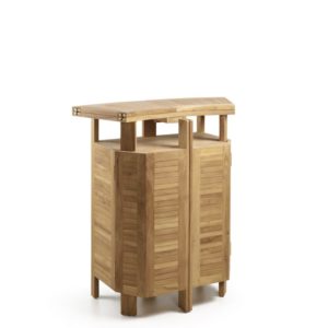 9111 Mueble bar plegable JARDÍN 106 para exterior hecho a mano en madera