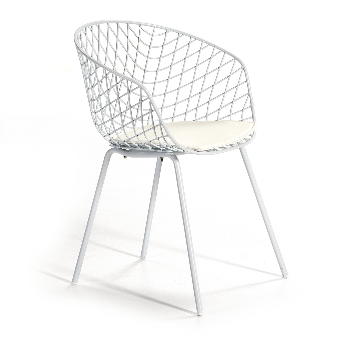 silla rejilla metal blanco silla rejilla metal blanco