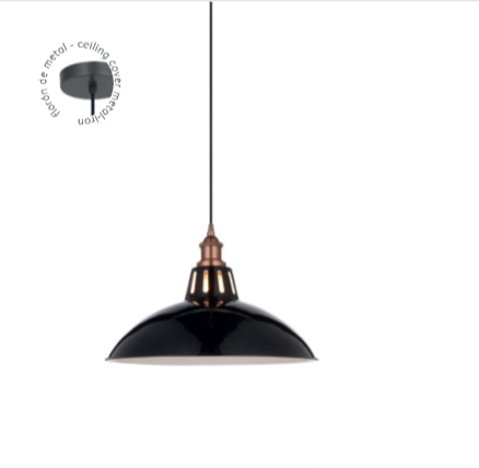 md2371 400b lampara de techo de diseno vintage 40 hierro color negro