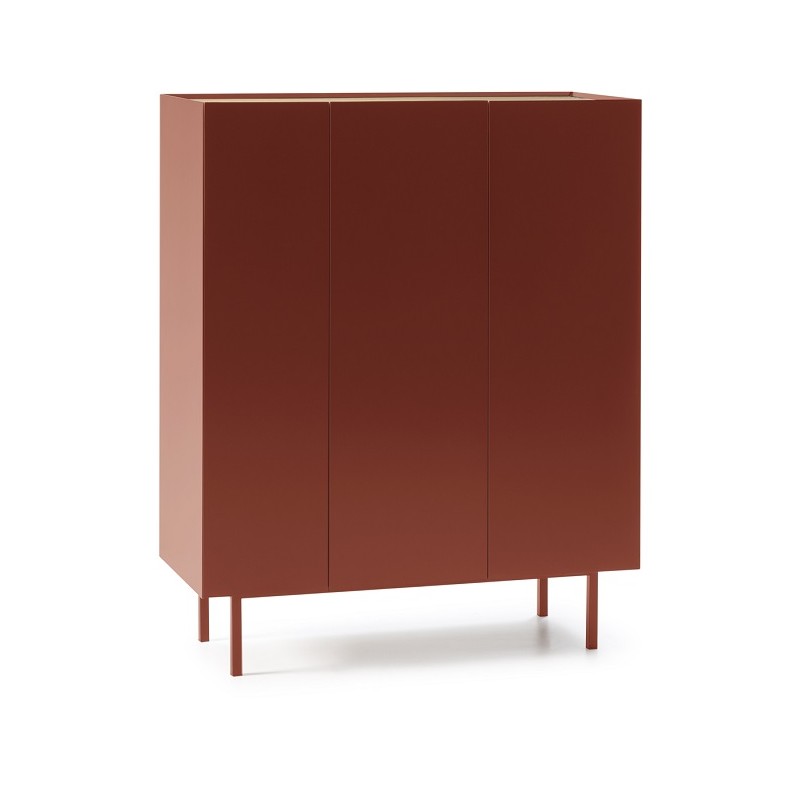 Mueble auxiliar diseño moderno nórdico minimalista rojo (1)