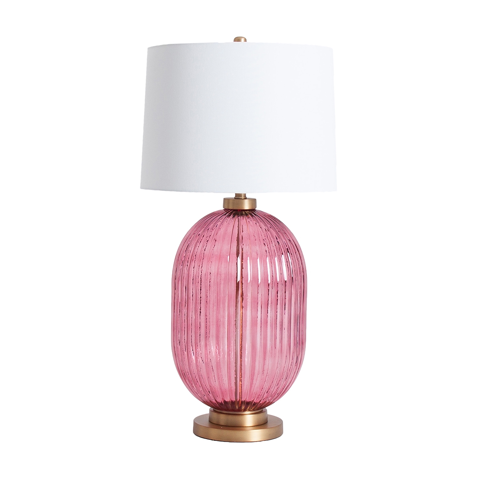 27717 lampara de sobremesa de diseno clasico vidrio acabado color rosa